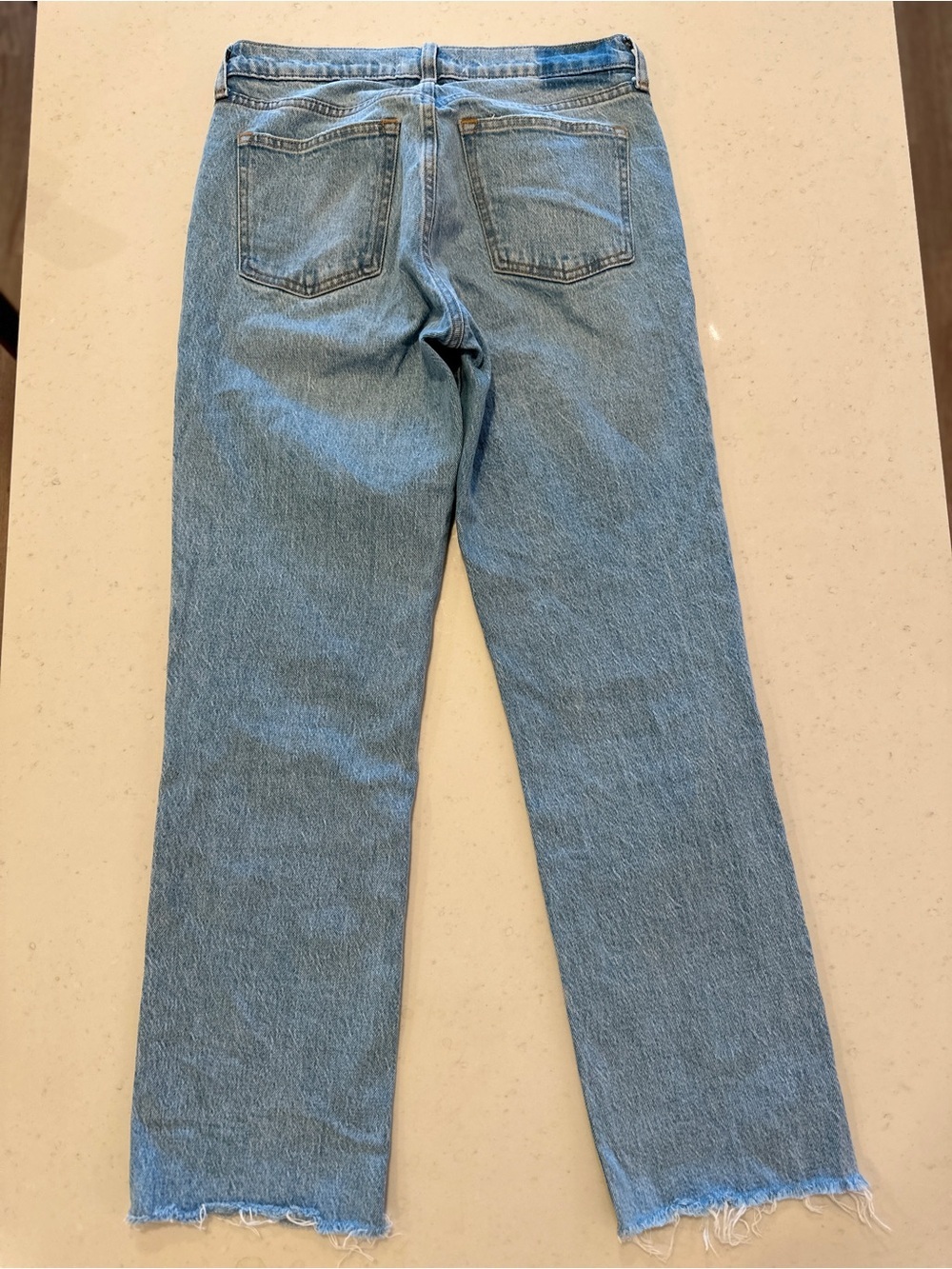 NWOT Abercrombie 90s Relaxed Fit Straight Leg Jeans Size 26 Denim High Rise - Picture 3 of 5